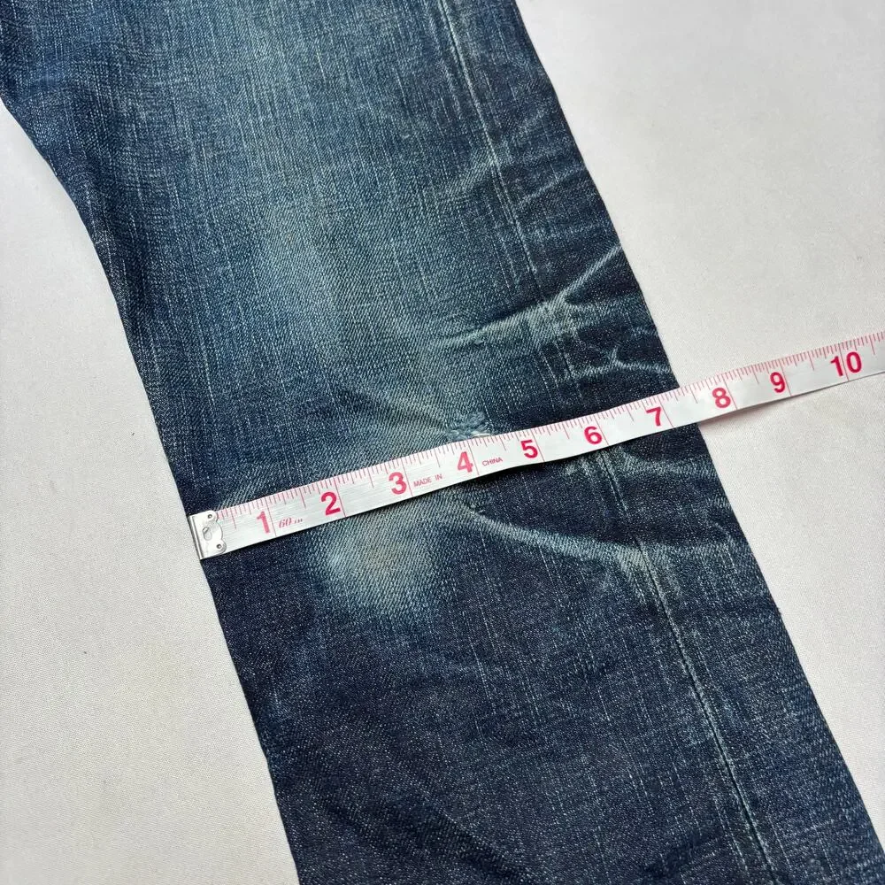 RRL Double RL Slim Fit Japan Woven Selvedge Denim Jeans Men's 30x34 Whiskering